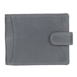 Mens RFID Blocking Tap and Go Wallets Genuine Leather Notecase Wallet Coins and Id Card Holder 730 (Grey) - StarHide