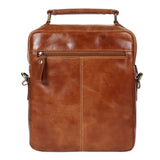 STARHIDE Mens Womens Oil Tanned Genuine Leather Travel Messenger Bag For Ipad Tablet 575 (Tan) - StarHide