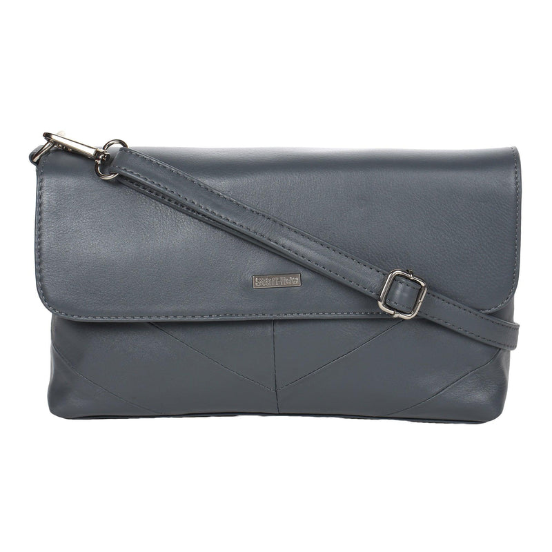 Women's Leather Cross Body Shoulder Bag with Long Adjustable Strap And a Inner RFID Protected Pocket 5620 - StarHide