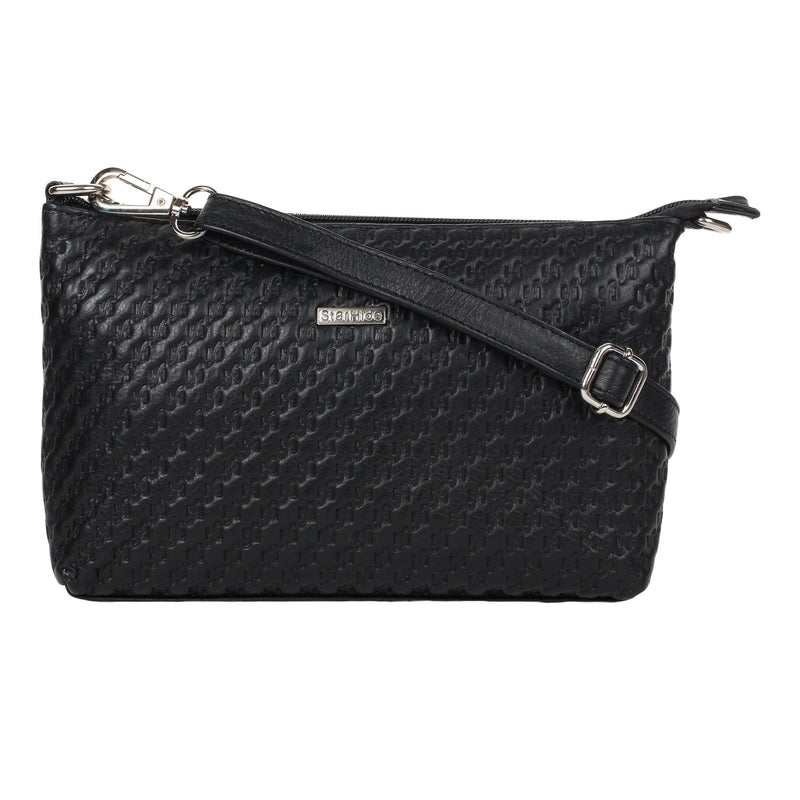 STARHIDE Women's Leather Cross Body Shoulder Bag with Long Adjustable Strap And Inner RFID Protected Pocket 5630 - StarHide
